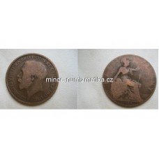 One Penny 1918 Anglie - Jiří V 1 penny